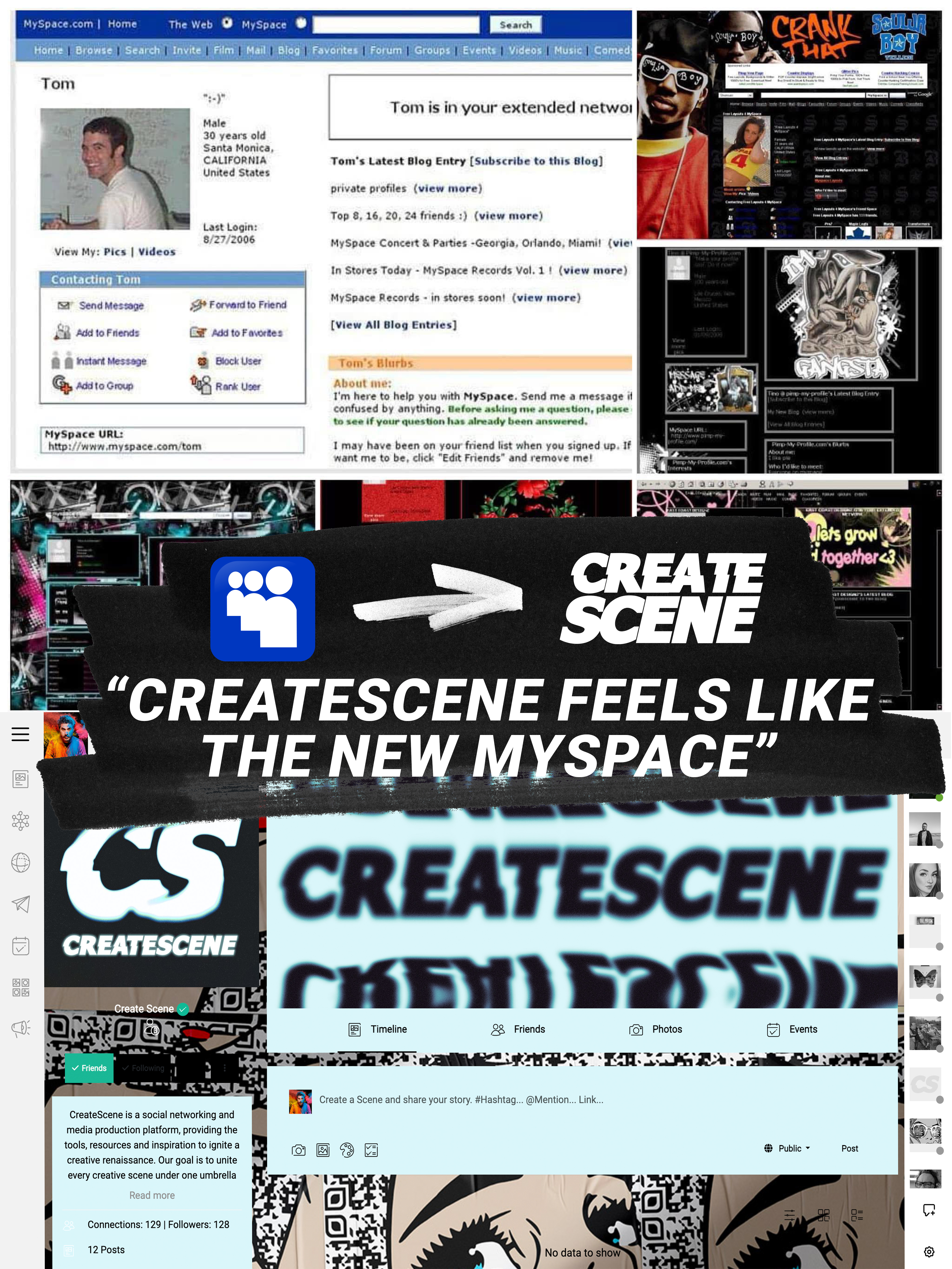 CreateScene and the Return of the MySpace Era