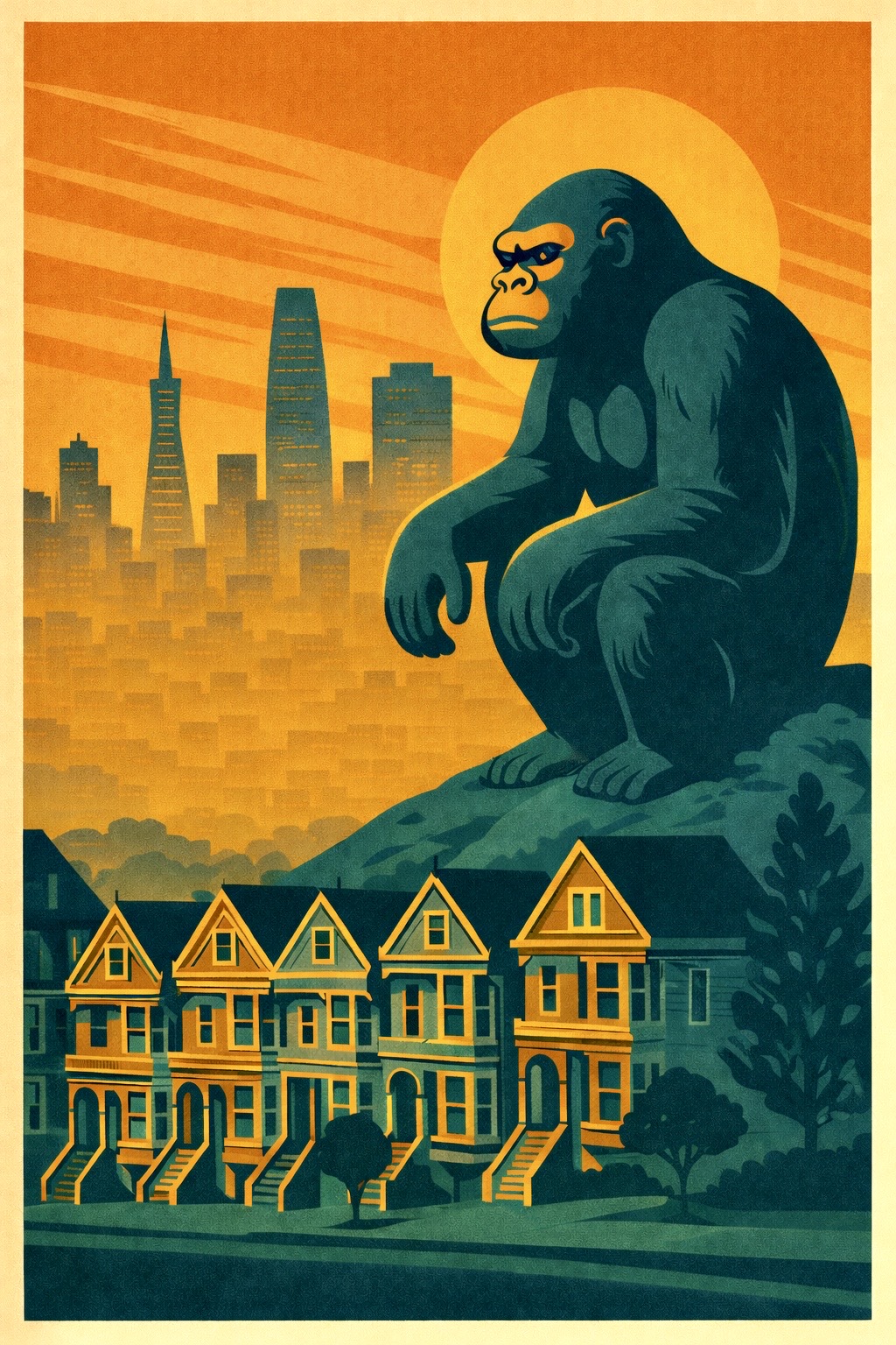 4/5 Kaiju Vantage SF &mdash; Victorian Sentinel &mdash; Painted Ladies (San Francisco)