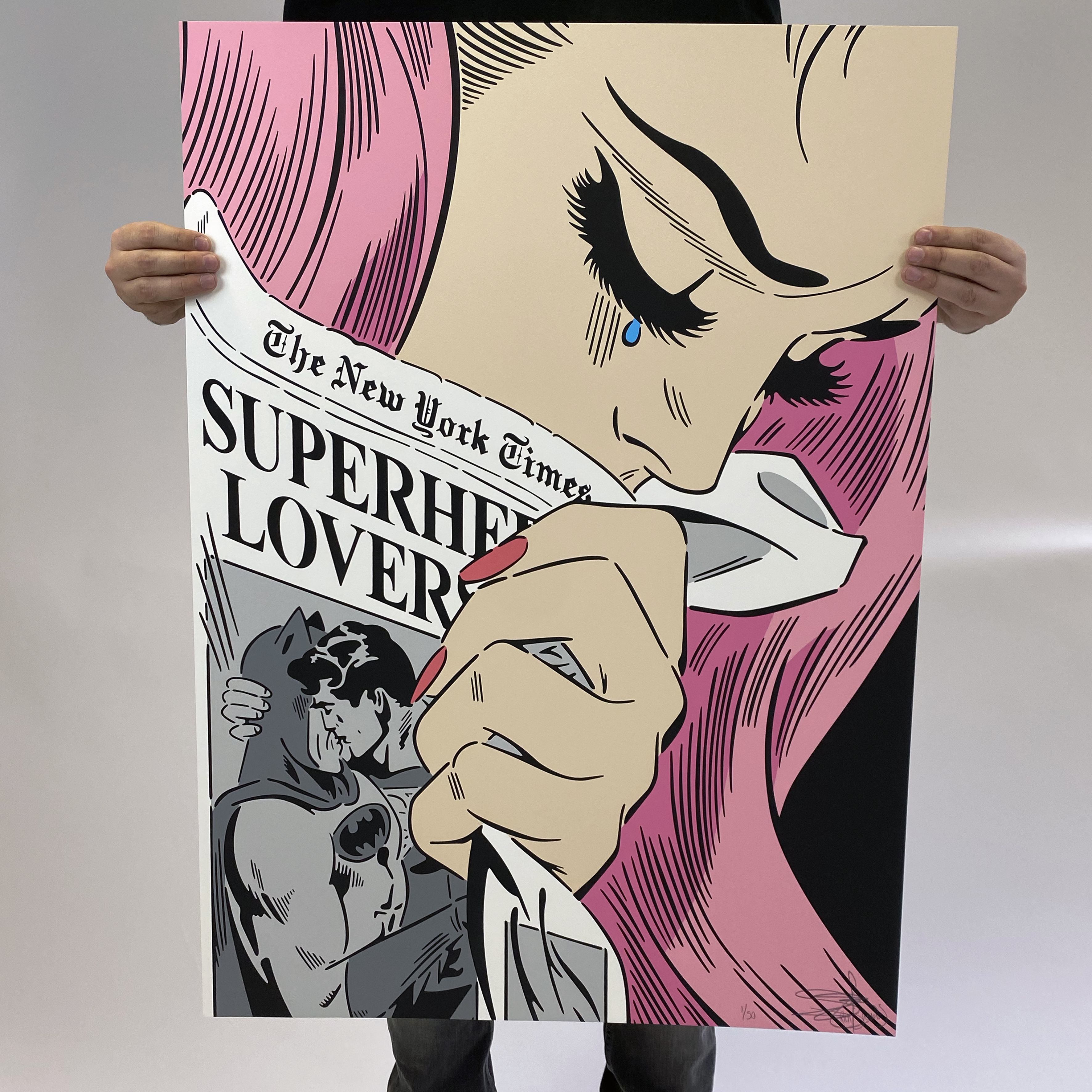 Pink Hair New York Times A1 Silkscreen Artist Proof